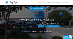 Desktop Screenshot of firsttexashonda.com